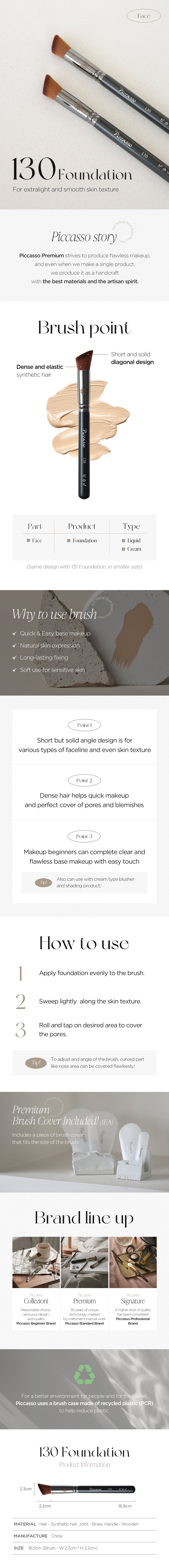 PICCASSO 130 Foundation Product Details