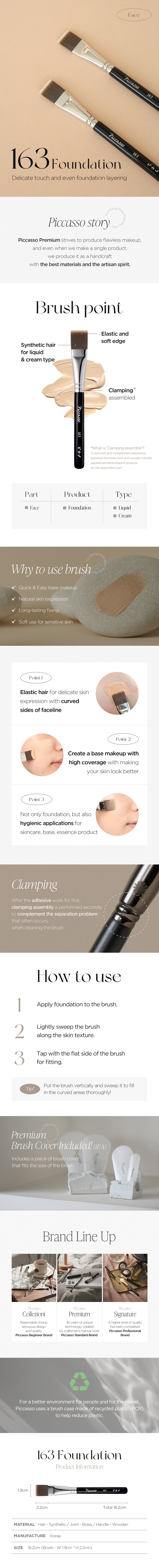 PICCASSO 163 Foundation Product Details