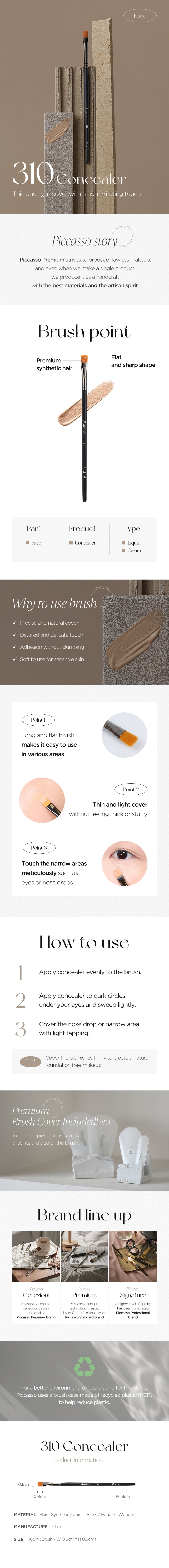 PICCASSO 310 Concealer Product Details