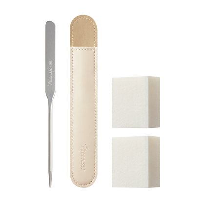 PICCASSO Makeup Spatula(+Latex Square Sponge 2P)
